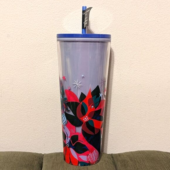 Starbucks Holiday 2023 Poinsettia Bouquet Color Change Venti Cold Tumbler - Picture 2 of 8